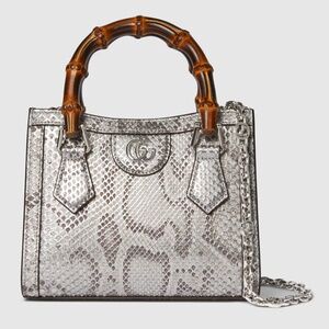 NEVER USED  - Gucci Diana python small tote bag